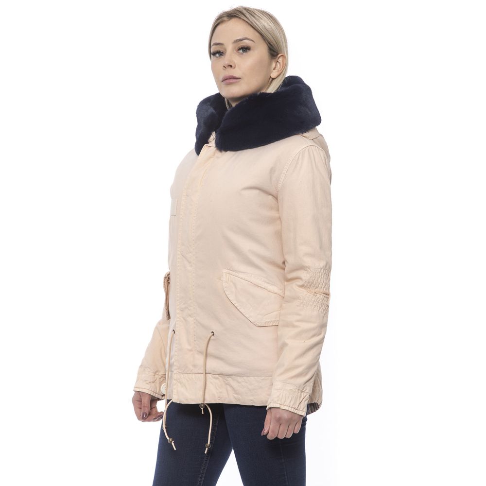 Mr&Mrs Italy Pink Cotton Women Jacket - Eljoys Fashion 