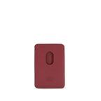 Valentino Garavani red calf leather Bos Taurus wallet with sleek design and subtle branding for men or women.
