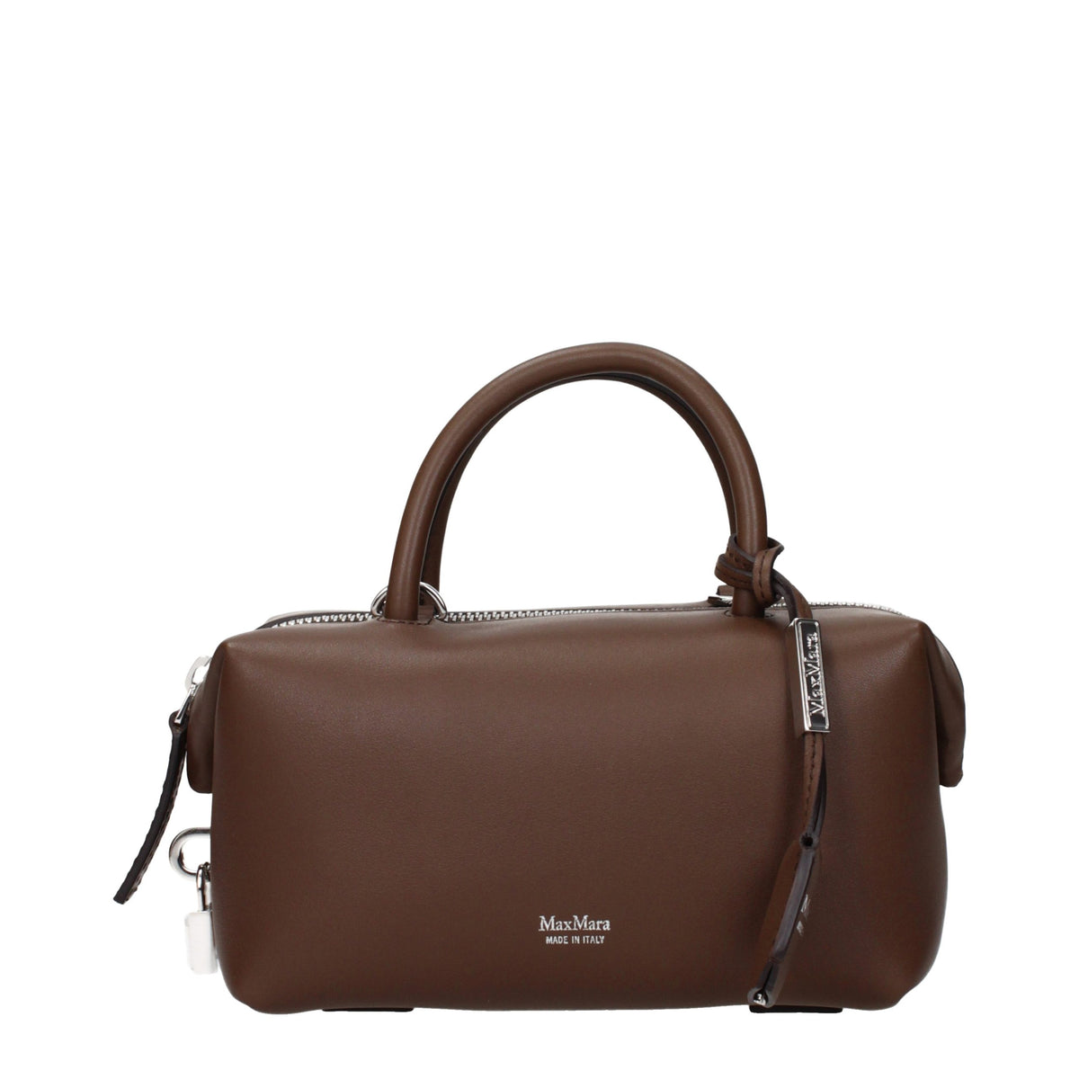 Max Mara Brown Leather Handbag - Eljoys Fashion 
