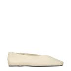 Jil Sander Beige Leather Ballet Flats