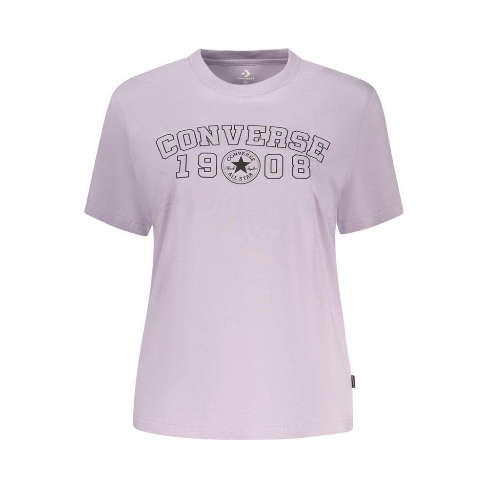 Converse Purple Cotton T-Shirt