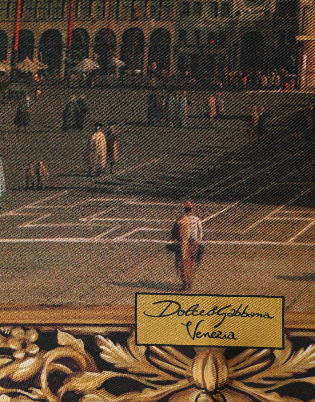 Dolce & Gabbana Multicolor Silk Printed Square Foulard Scarf