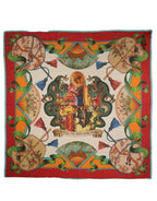 Dolce & Gabbana Multicolor Marco Polo Motifs Shawl Scarf