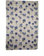 Dolce & Gabbana White Silk Floral Chiffon Long Stole Scarf