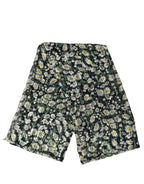 Dolce & Gabbana Black Floral Daisy Square Foulard Scarf