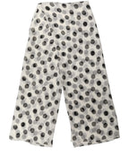 Dolce & Gabbana White Black Polka Dot Shawl Stole Scarf