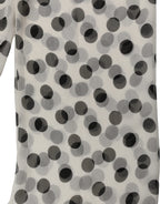 Dolce & Gabbana White Black Polka Dot Shawl Stole Scarf