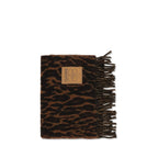 Ganni Brown Wool Oves Aries Scarf