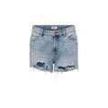 Only Light Blue Cotton Shorts - Eljoys Fashion 