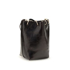 Benedetta Bruzziches Black Calf Leather Bos Taurus Backet Bag
