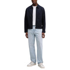Calvin Klein Blue Cotton Full-Length Jacket