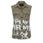 Mr&Mrs Italy Green Cotton Women Jacket
