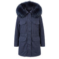Mr&Mrs Italy Blue Cotton Women's Jacket