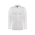 Autore White Cotton Full-Length Jacket