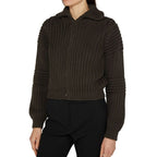 Lemaire Brown Cotton Cardigan