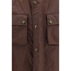 Belstaff Brown Cotton Full-Length Jacket