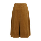 Tory Burch Brown Cotton Long Skirt