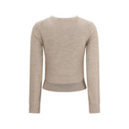 Tory Burch Beige Wool Oves Aries Sweatshirt