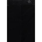 Khaite Black Viscose Casual Pants