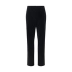 Khaite Black Cotton Casual Pants