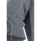 Extreme Cashmere Gray Cashmere Cardigan