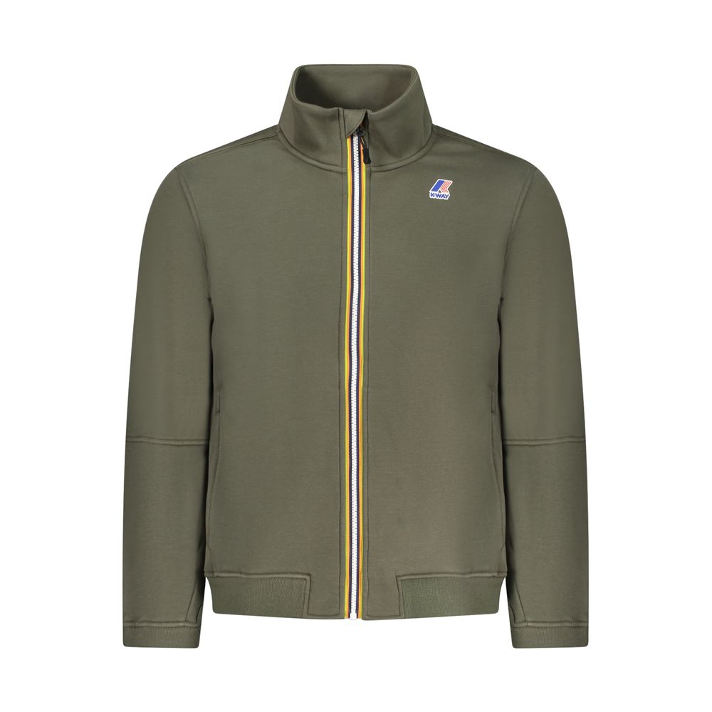 K-WAY Green Cotton Men Sweater