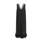 Ganni Black Acetate Casual Dress