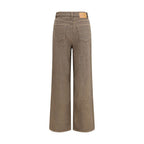 Ganni Brown Cotton Relaxed Fit Jeans