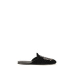 Dolce & Gabbana Black Velvet Flats