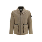Stone Island Brown Cotton Full-Length Jacket