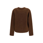 Ami Paris Brown Alpaca Vicugna Pacos Cardigan