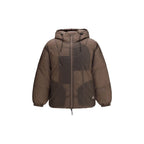ROA Brown Nylon Full-Length Jacket