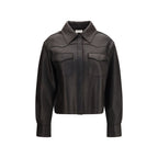 P.A.R.O.S.H. Black Lamb Leather Leather Jacket