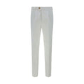 Brunello Cucinelli White Cotton Casual Pants - Eljoys Fashion 