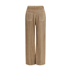 Brunello Cucinelli Brown Cotton Casual Pants