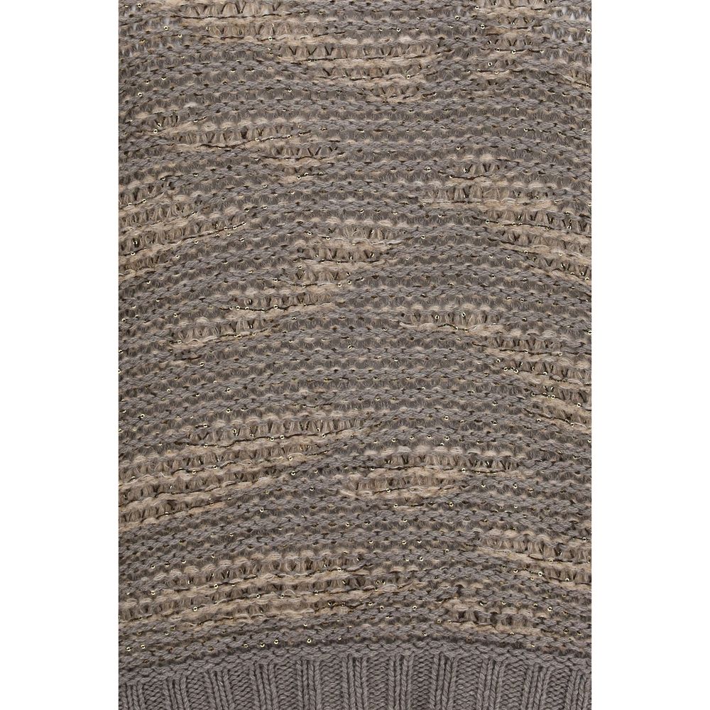 Fabiana Filippi Gray Wool Oves Aries Sweatshirt