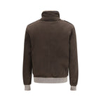 Brunello Cucinelli Brown Cotton Bomber