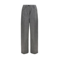 Prada Gray Wool Oves Aries Casual Pants
