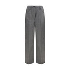 Prada Gray Wool Oves Aries Casual Pants