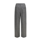 Prada Gray Wool Oves Aries Casual Pants
