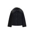 Loulou De Saison Black Wool Oves Aries Full-Length Jacket