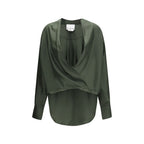 SA SU PHI Bicolor Silk Blouse