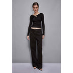 Patrizia Pepe Black Viscose Sweatshirt