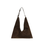 Moschino Brown Suede Leather Shoulder Bag
