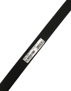 Dolce & Gabbana Black Leather Double Wrap Metal Buckle Belt