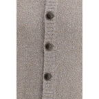 Brunello Cucinelli Gray Wool Oves Aries Cardigan