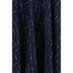 Sara Roka Blue Polyester Long Skirt