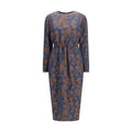 Sara Roka Multicolor Polyester Cocktail Dress