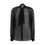 Lardini Black Viscose Blouse
