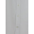 Brunello Cucinelli White Cotton Dress Shirt